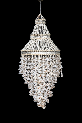 C-198 - Shell Chandelier with Moon Shells.