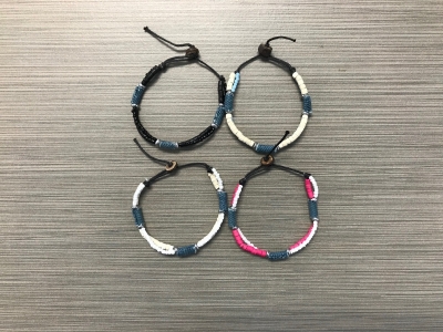 B-8937 - Coco and Denim Bracelet - Assorted Colors