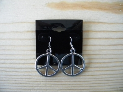 ER-8600 - Metal Peace Earrings